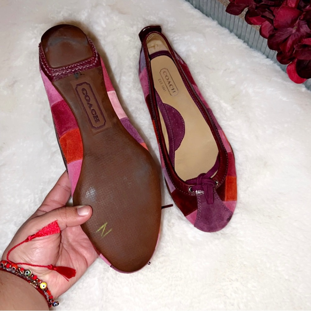 Coach Jenilee Patchwork Suede Flat - image 7